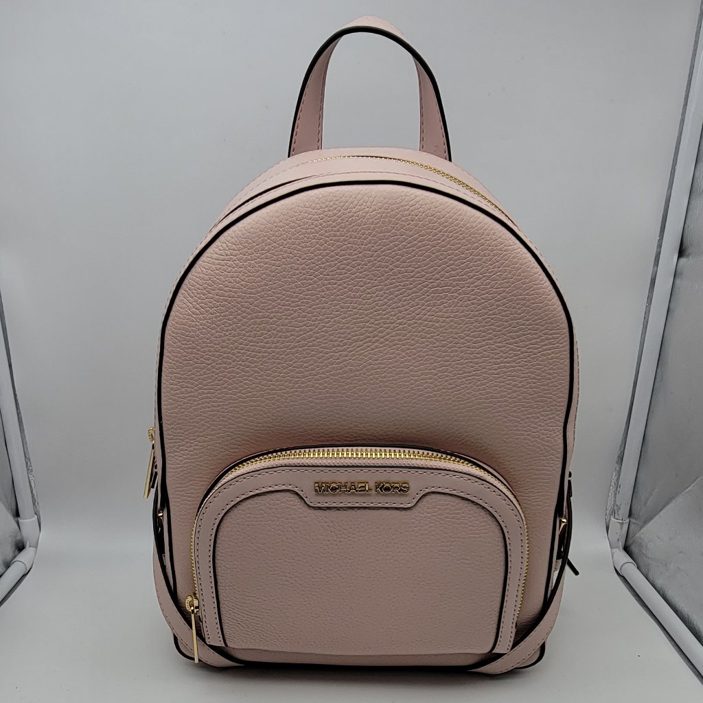 Michael Kors Jaycee Medium Zip Pocket Backpack Powder Blush Pink